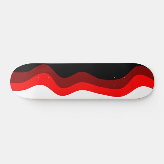 Rotes, weißes und schwarzes Skateboard (Horizontal)