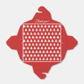 Rotes/weißes Weihnachtsgebäck Schriftart Muster Geschenkschachtel (Ungefaltet)