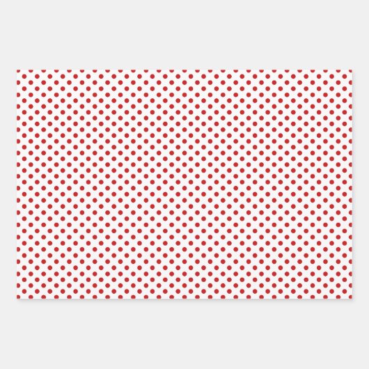 Rotes Weißes Weihnachtswrapping-Papier Geschenkpapier Set (Vorderseite 3)