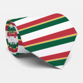 Rotes Weizen-Goldgrüne u. weiße Krawatte (Gerollt)