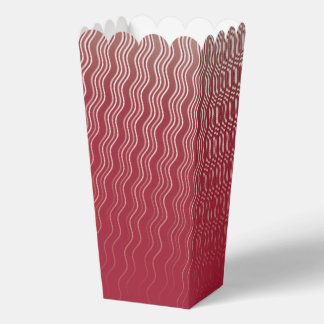 Rotes Wellenlinienmuster Geschenkschachtel