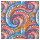 Rotes Wellenmuster Stoff (Nahaufnahme)