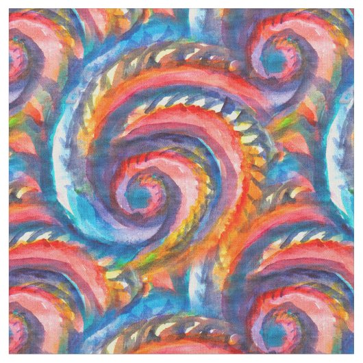 Rotes Wellenmuster Stoff (Nahaufnahme)