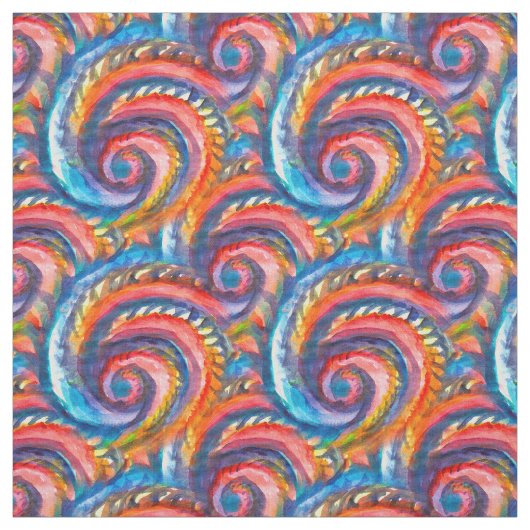 Rotes Wellenmuster Stoff (Muster)