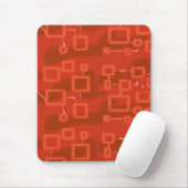 Rotes Whimsical Modernes Abstrakt Mousepad (Mit Mouse)