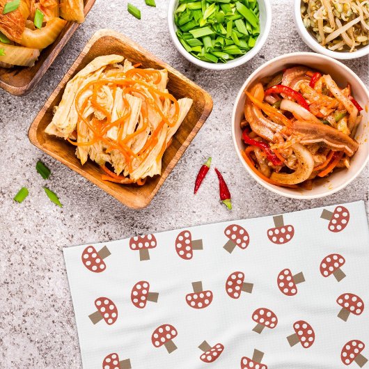 Rotes Whimsisches Küchentuch