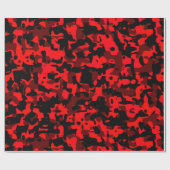 rotes Whitepaper zur Camouflage der roten Schwarze Geschenkpapier (Flach)