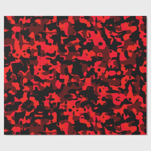 rotes Whitepaper zur Camouflage der roten Schwarze Geschenkpapier (Flach)