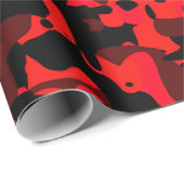 rotes Whitepaper zur Camouflage der roten Schwarze Geschenkpapier (Rolleneckpunkt)