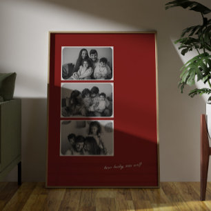 Rotes Wie Glücklich Sind Wir 3 Fotos Wandkunst Poster