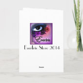 Rotes wirbelherz feiertagskarte (Rückseite)