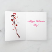 Rotes wirbelherz feiertagskarte (Innenseite)