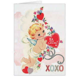 Rotes xoxo Herz des Liebeengels