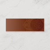 Rotes Yoga - dünn Mini Visitenkarte (Rückseite)