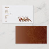 Rotes Yoga - Geschäft Visitenkarte (Vorne/Hinten)