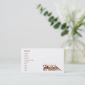 Rotes Yoga - Geschäft Visitenkarte (Stehend Vorderseite)