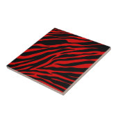 rotes Zebra Fliese (Seite)