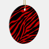 rotes Zebra Keramik Ornament (Rechts)