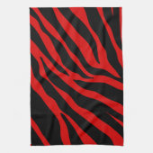 rotes Zebra Küchentuch (Vertikal)
