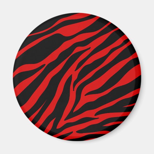 rotes Zebra Magnet (Vorne)