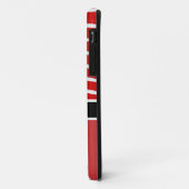 Rotes Zebra-Muster+Ausgebildete Krankenschwester Case-Mate iPhone Hülle (Hinten/Links)