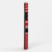 Rotes Zebra-Muster+Ausgebildete Krankenschwester Case-Mate iPhone Hülle (Hinten/Rechts)