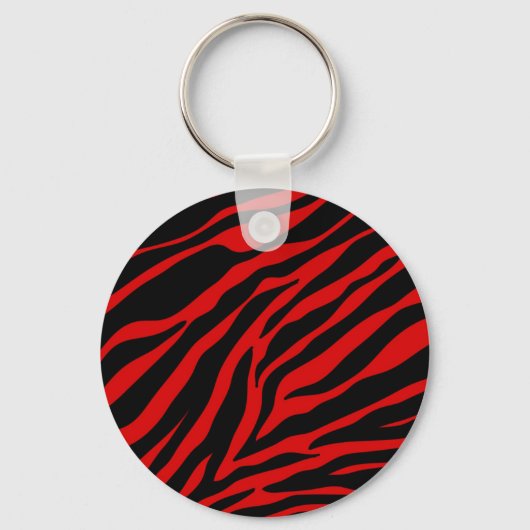 rotes Zebra Schlüsselanhänger (Vorderseite)