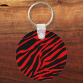 rotes Zebra Schlüsselanhänger (Vorderseite)