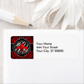 rotes Zebrasymbol (Insitu)