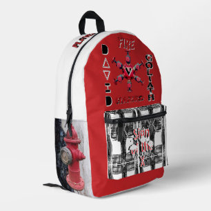 Rotes Zeichen der Zeit Bedruckter Rucksack