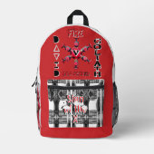Rotes Zeichen der Zeit Bedruckter Rucksack (Vorderseite)