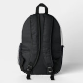 Rotes Zeichen der Zeit Bedruckter Rucksack (Rückseite)
