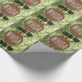 Rotes Zeichen "Whoa" sind Sie 50, Geschenkpapier (Ecke)