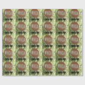 Rotes Zeichen "Whoa" sind Sie 50, Geschenkpapier (Flach)