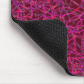 Rotes Zeilenmuster Mousepad (Ecke)