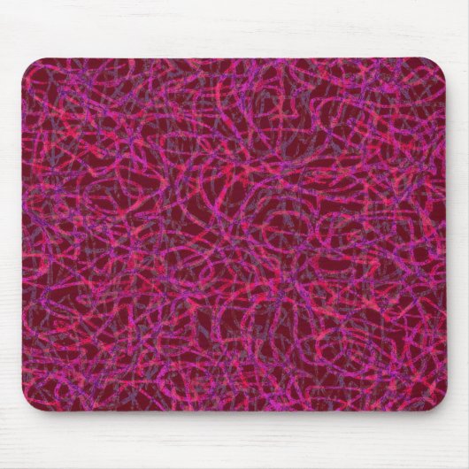 Rotes Zeilenmuster Mousepad (Vorne)