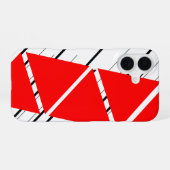 Rotes Zick-Zack-Muster iPhone-Hülle iPhone 16 Hülle (Rückseite (Horizontal))