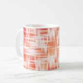 Rotes Zickzack-Muster Kaffeetasse (Vorderseite Links)