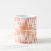 Rotes Zickzack-Muster Kaffeetasse (Mittel)