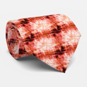 Rotes Zickzack-Muster Krawatte (Gerollt)