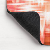 Rotes Zickzack-Muster Mousepad (Ecke)