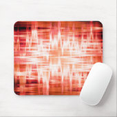 Rotes Zickzack-Muster Mousepad (Mit Mouse)