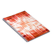 Rotes Zickzack-Muster Notizblock (Rechte Seite)