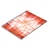 Rotes Zickzack-Muster Notizblock (Linke Seite)