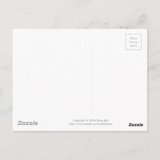 Rotes Zickzack-Muster Postkarte (Rückseite)