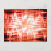 Rotes Zickzack-Muster Postkarte (Vorderseite)