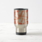 Rotes Zickzack-Muster Reisebecher (Mittel)