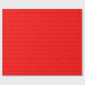 Rotes Ziegelmuster Geschenkpapier (Flach)