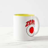 Rotes Ziel Zweifarbige Tasse (VorderseiteRechts)
