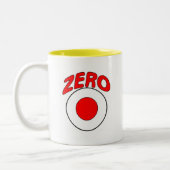 Rotes Ziel Zweifarbige Tasse (Links)